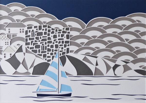 - a , Paper Sculpture by Debs Martin, measuring 28 x 40 cm (H x W) framed at 48 x 58 cm £265